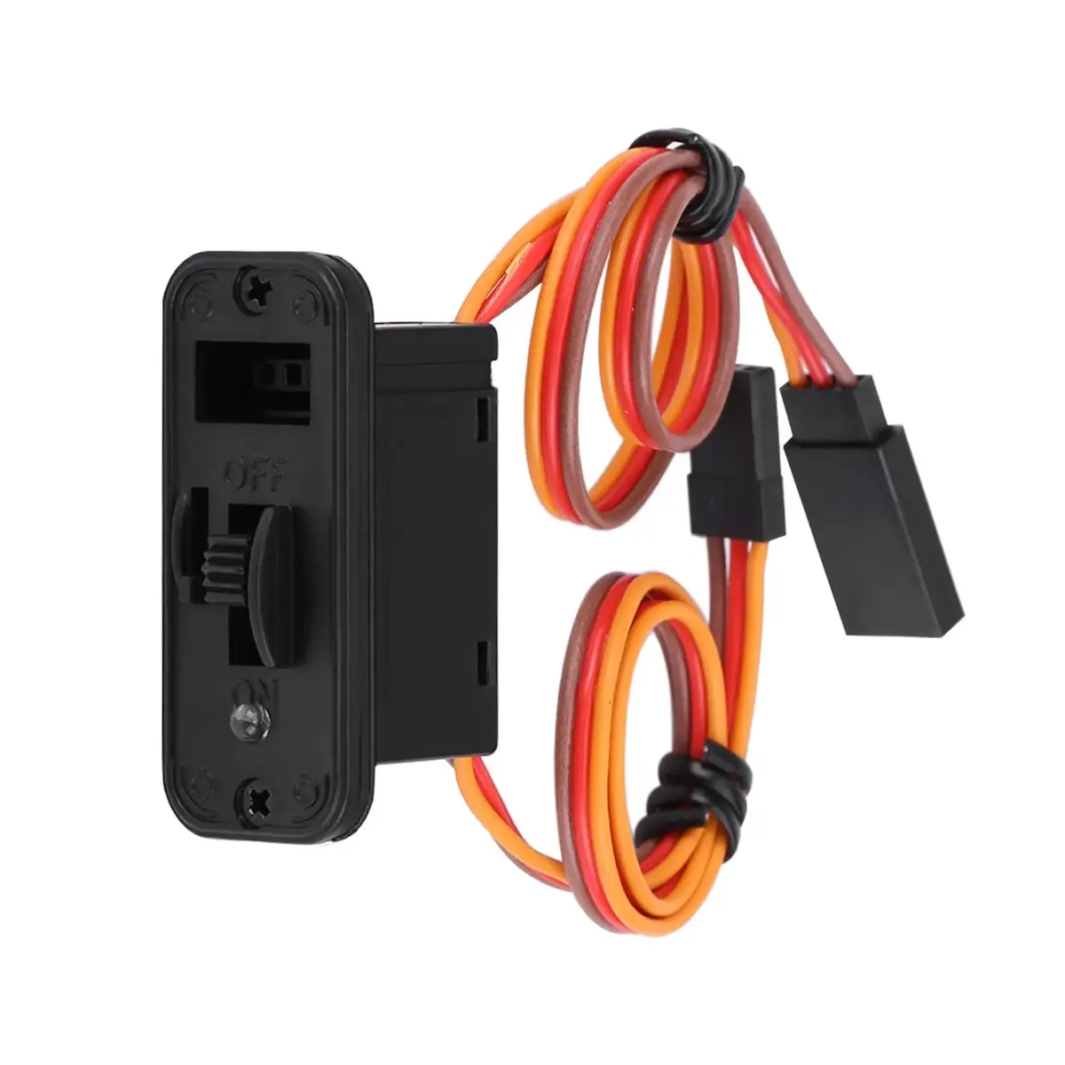 Hamilton Hobbies Rc Heavy Duty On Off Receiver Switch With Led & Charge Port Connector Jr Style   (Ham0001) 1