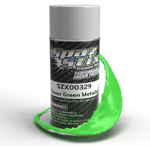 Spaz Stix Clover Green Metallic Aerosol Paint, 3.5Oz Can  (Szx00329) 1