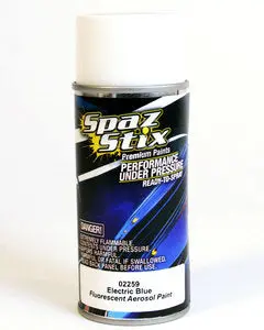 Spaz Stix Electric Blue Fluorescent Aerosol Paint, 3.5Oz Can  (Szx02259) 1