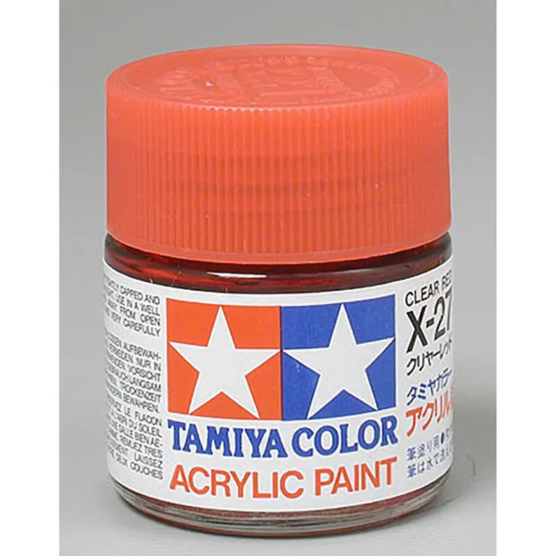 Tamiya Acrylic X27 Gloss, Clear Red (Tam81027) 1