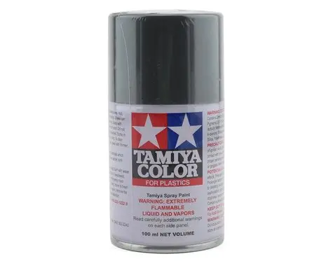 Tamiya Ts-100 Semi-Gloss Bright Gun Metal Lacquer Spray Paint (100Ml)  (Tam85100) 1