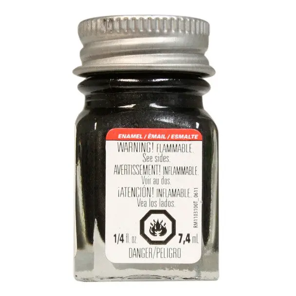 Testors Enamel 1/4 Oz Graphite Gray Metallic  (Tes1153tt) 1