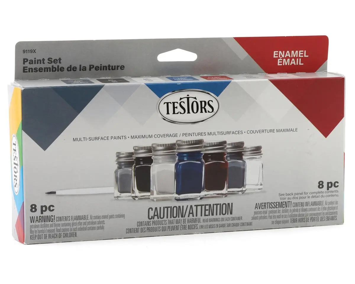 Testors Model Car Paint Kit (6 Colors)   (Tes9119) 1