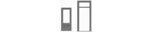 Tichy Train Residential Door W/Separate Frame 3 Sets (Tic8116) 1