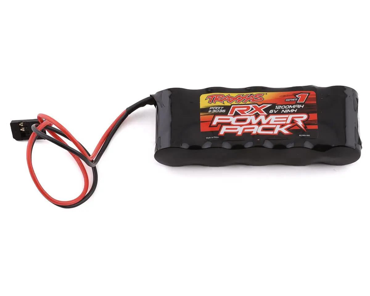 Traxxas 5-Cell Flat Receiver Nimh Battery Pack (6.0V/1100Mah)     (Tra3036) 1