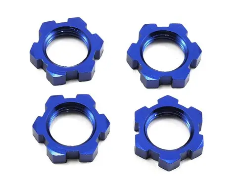 Traxxas X-Maxx 17Mm Splined Wheel Nut (Blue) (4)   (Tra7758) 1