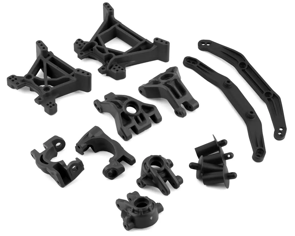 Traxxas Hoss/Rustler/Slash 4X4 Extreme Heavy Duty Suspension Upgrade Kit (Black)  (Tra9080) 1