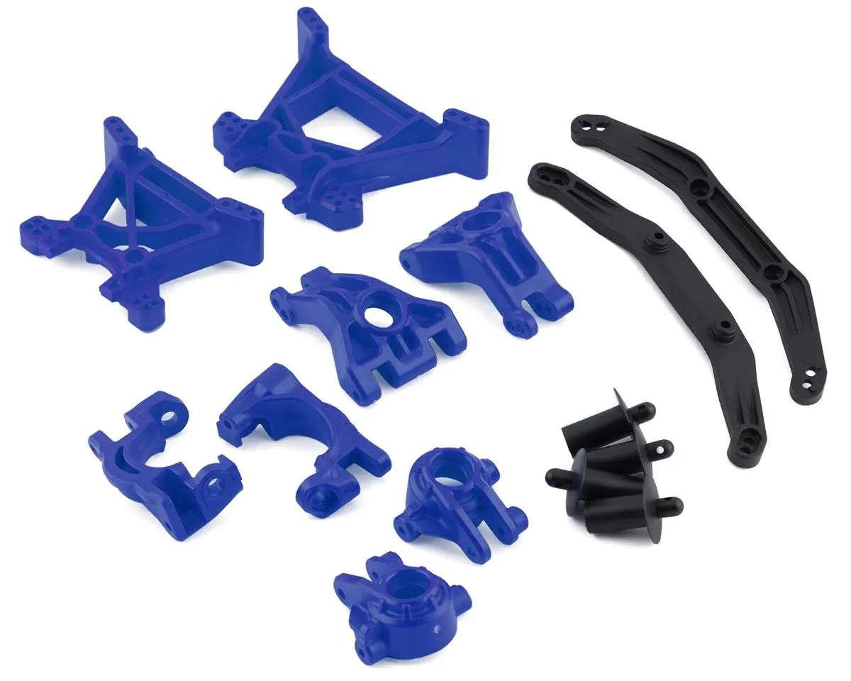 Traxxas Hoss/Rustler/Slash 4X4 Extreme Heavy Duty Suspension Upgrade Kit (Blue)  (Tra9080x) 1