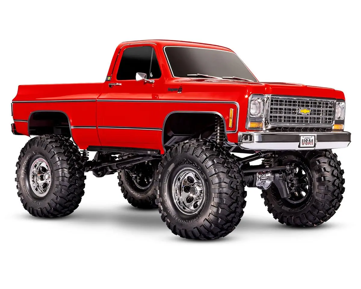 Traxxas Trx-4 1/10 Trail Crawler Truck W/'79 Chevrolet K10 Truck Body (Red)  (Tra92056r) 1