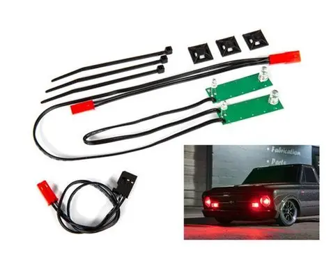 Traxxas Front Led Light Set (Red)  (Tra9496r) 1