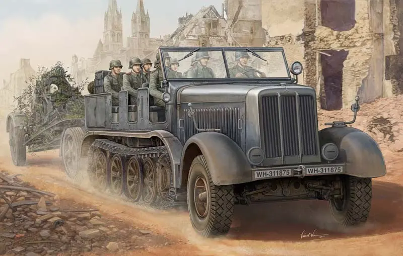 Trumpeter 1/35 German Sdkfz 8 12-Ton Heavy Halftrack  (Tsm1583) 1