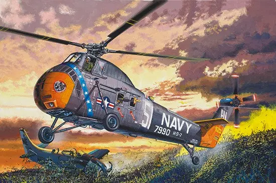 Trumpeter 1/48 H34 Us Navy Rescue Helicopter (Formerly Gallery Models)   (Tsm2882) 1
