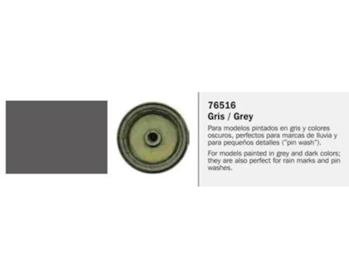 Vallejo Paints 35Ml Bottle Grey Model Wash  (Vlj76516) 1