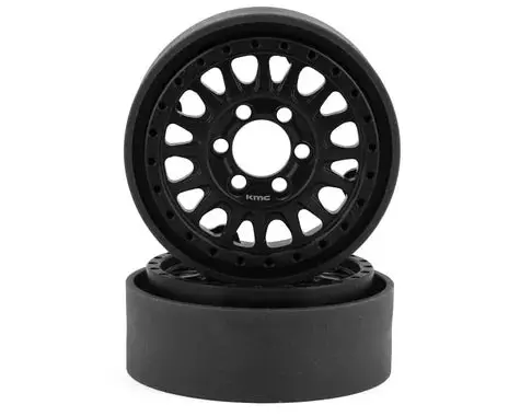 Vanquish Kmc Km445 Impact 1.9" Beadlock Crawler Wheels (Black) (2) (Vps07801) 1