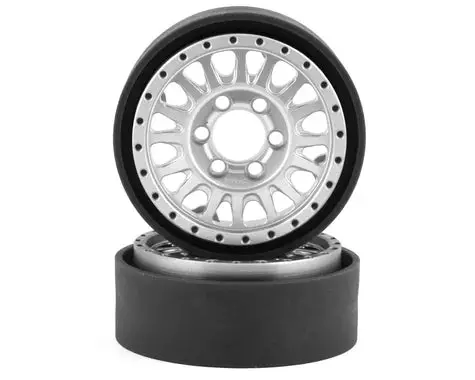 Vanquish Kmc Km445 Impact 1.9" Beadlock Crawler Wheels (Clear) (2) (Vps07802) 1