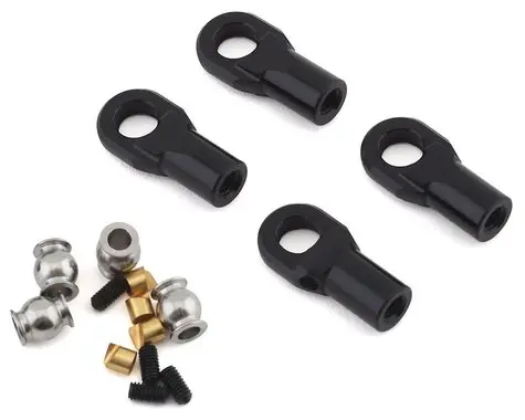 Vanquish Products M4 Machined Straight Rod Ends (Black) (4)  (Vps08500) 1