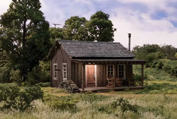 Woodland Scenics Rustic Cabin - Built-&-Ready(R) Landmark Structure(R) (Woobr4955) 1