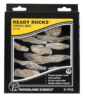 Woodland Scenics Ready Rocks Creek Bed Rocks  (Wooc1141) 1