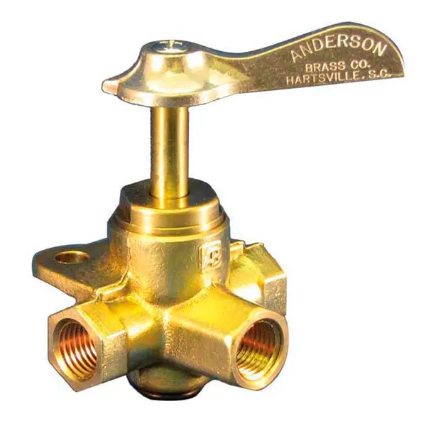 Brass Fuel Three Way Valve 1